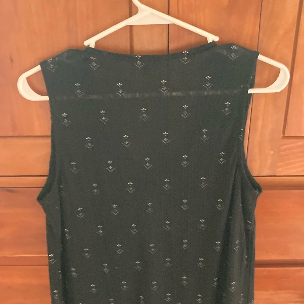 Lucky Brand Black Tank Top with white design - Picture 11 of 11